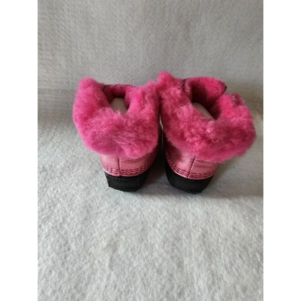 SOREL CARIBOOTIE NEWBORN BOOTIES SHOES BOOTS PINK ICE Infant Size 2